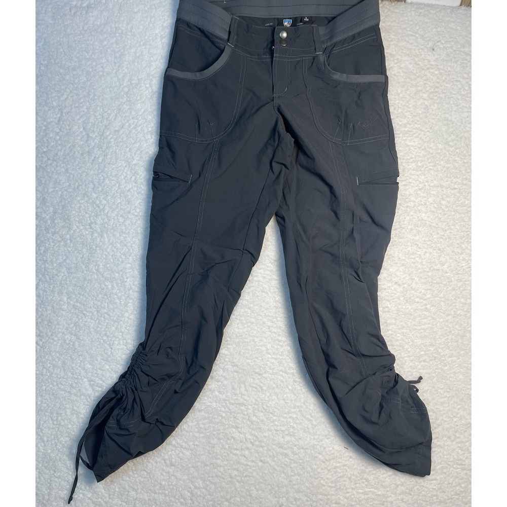 Kuhl Womens Durango Cargo Stretch Hiking Pants Size 6 Cinch Ankles Drawstring